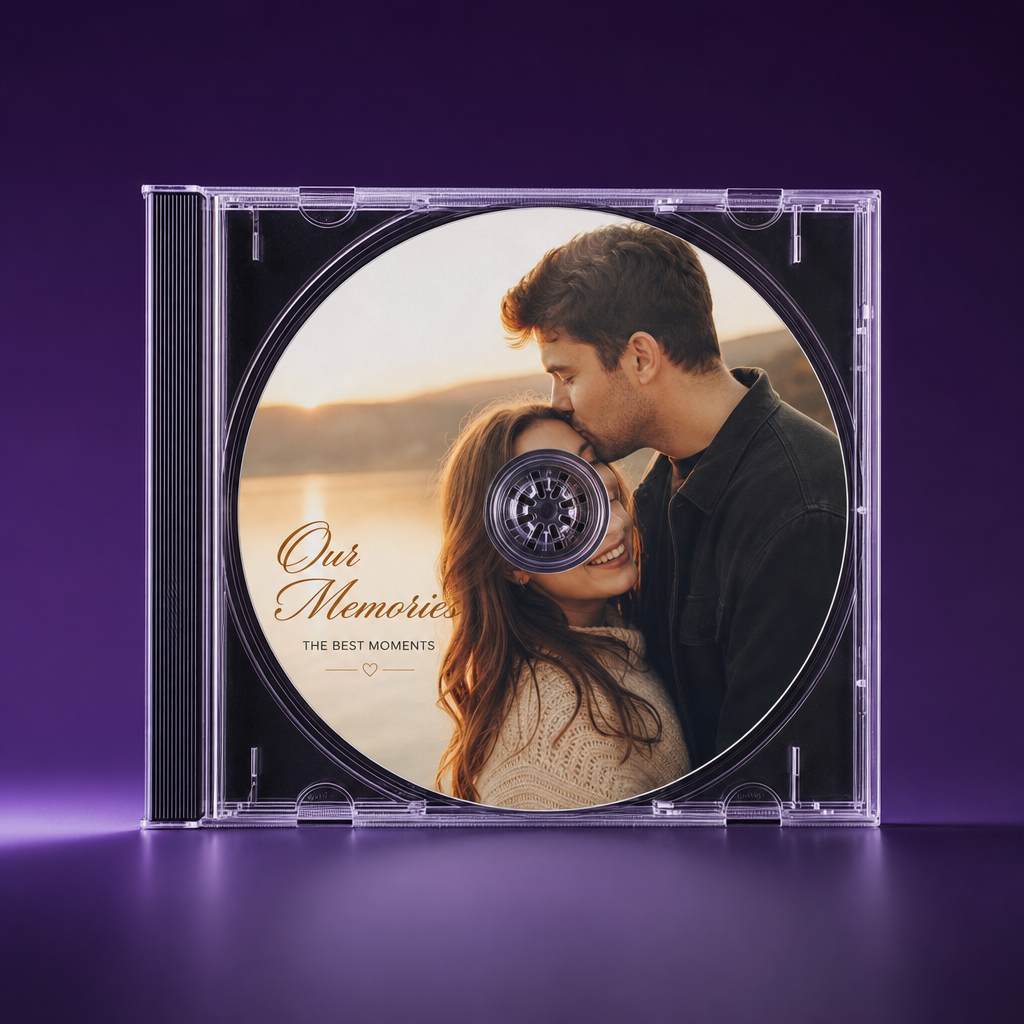 TunePrint personalised custom CD in jewel case